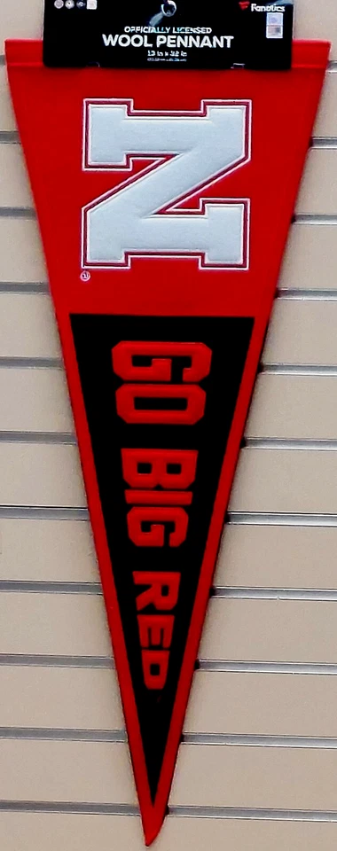 Nebraska Cornhuskers Embroidered Wool Slogan Pennant Banner 13 x 32 Inch - Image 1 of 1