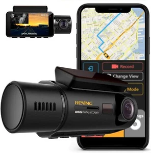 Rexing V3 Dual Camera Front and Inside Cabin Infrared Night Vision Full HD 1080p - Bild 1 von 9