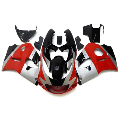 Red Silver Black Fairing Kit For Suzuki GSXR600 GSXR750 1996-1999 ABS Bodywork — 第 1/4 张图片