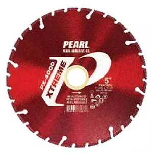 Pearl Abrasive PX4CW05 Xtreme PX-4000 Diamond Blade for Cutting Metal, Red, 5" - Picture 1 of 1