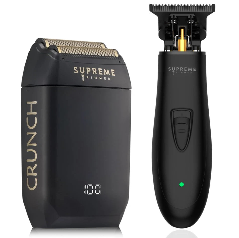 Supreme Trimmer T-Shaper Trimmer & Crunch Foil Shaver Set | STF602 ST5206 Black - Image 1 of 4