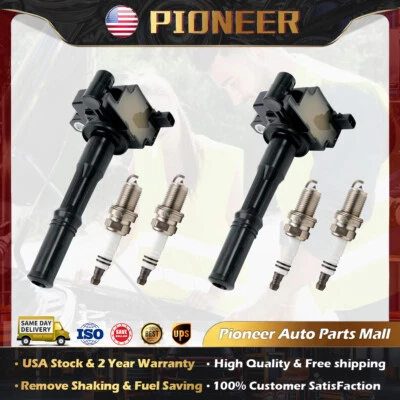 2X Ignition Coil & 4X Spark Plug fit 1995-1999 Toyota Paseo Tercel 1.5L L4 UF170 - Image 1 of 4