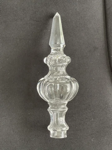Vintage Crystal Spike Pointer Finial Part Girandoles Lamp Chandelier Cover