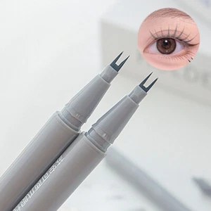 Double Tip Lower Eyelash Pencil Liquid Eye Makeup Waterproof Long Lasting - Picture 1 of 14