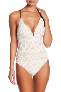 Nanette Lepore 154586 Women's Goddess One-Piece Swimsuit Ivy Ivory Sz. XS - Picture 1 of 2