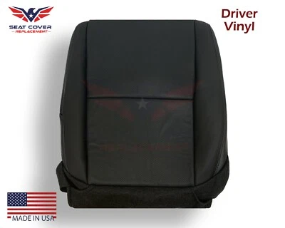 For 2004 Acura TL RL Driver Side Bottom Replacement VINYL Seat Cover in Black - Image 1 of 4