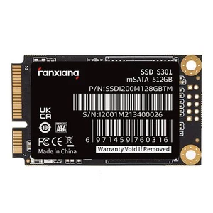 S301 512GB mSATA SSD Mini SATA III 6Gb/s Internal Solid State Drive, 3D NAND,... - Picture 1 of 6