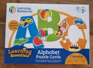 New Learning Resources Alphabet Puzzle Cards Upper Case Letter Shaped PreK+ 3+ - Picture 1 of 3