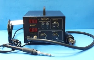 Soldering Station ZENY 852D+ Iron Solder Soldering Hot Air Rework - Picture 1 of 7