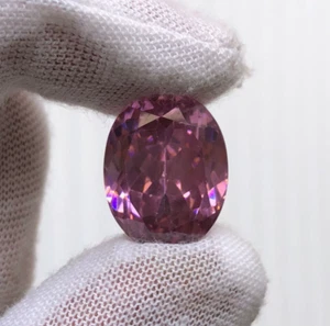 33.20 Cts High Quality Pink Zircon Faceted 18x14x8 MM Oval Pink Zircon Gemstone - Picture 1 of 7