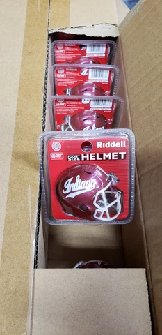 LOT OF 24 INDIANA HOOSIERS NEW CLAMSHELL POCKET PRO HELMETS RIDDELL Cover