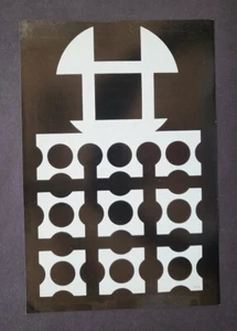 Victor Vasarely "Cleo" Mounted Offset b/w Lithograph 1979-81 - Picture 1 of 3