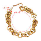 European Punk Simple Statement Acrylic Chain Necklace Women Minority Gold Colo a