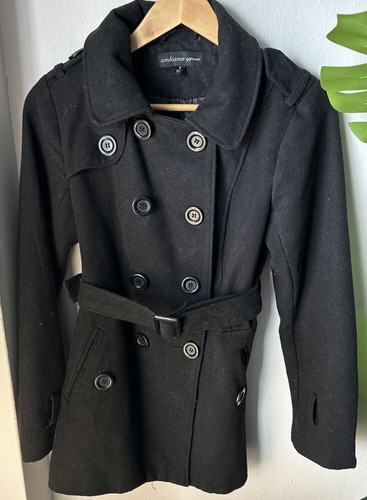 VETEMENTS Ambiance Apparel Donna Piccola Media Gamba Lunghezza Nero Doppiopetto Pavone Trendy