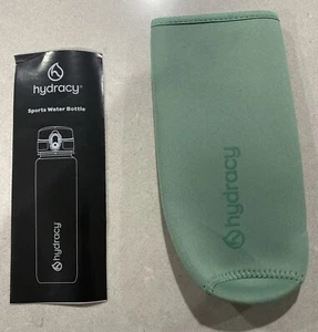 HYDRACY Fruit Infuser Water Bottle 32oz Insulating Sleeve New Lime Green - Picture 1 of 6