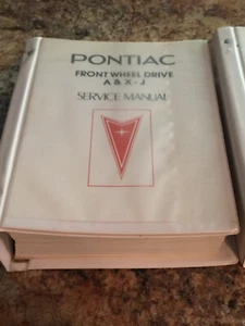 1983 PONTIAC FRONT WHEEL DRIVE A & X-J SERVICE MANUAL in Binder EXCELLENT COND - Picture 1 of 2
