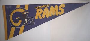 Vintage Los Angeles LA Rams NFL Football Helmet Collectible Pennant TOM MACK