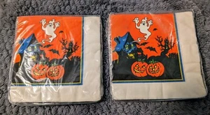 NIP Vintage Cleo Brand Halloween Luncheon Napkins 2 Packs 16 Each Pack 80s 90s - Picture 1 of 3