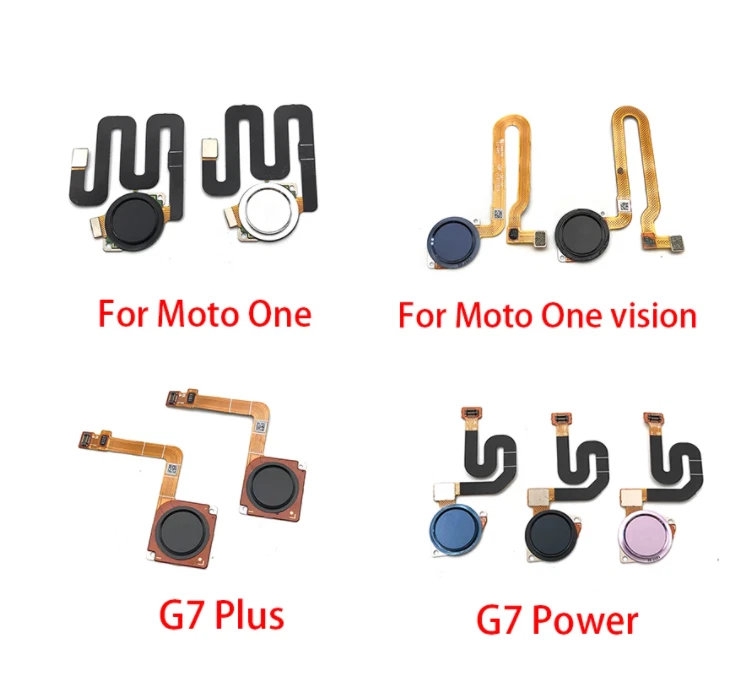 Home Button FingerPrint Replacement Parts For Motorola Moto G7 Plus G7 Power One - Image 1 of 1