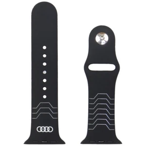 Pasek na pasek Audi Apple Watch Ultra / Ultra 2 geometryczny wzór czarny - Zdjęcie 1 z 6