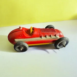 Vintage 1950s Irwin No. 7 Plastic Race Car with Rubber Tires - Friction Racer - Picture 1 of 7