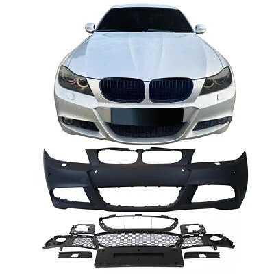Front Stoßstange vorne mit ABE passend für BMW 3er E90 E91 2005-2008 PDC + SRA - Bild 1 von 3