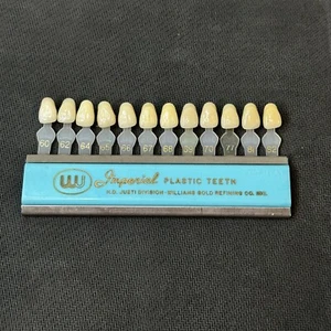 Imperial Plastic Teeth Williams Gold Refining Vintage Shade Guide Oddity Dental - Picture 1 of 3