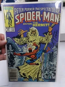 Spectacular Spider-Man #97 Dec 1984 Marvel Comics F/VF Hermit Signed Herb Trimpe - Picture 1 of 6