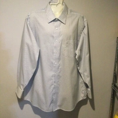 CAMISA DE VESTIR KENNETH COLE REACTION PARA HOMBRE SIN HIERRO 100% ALGODÓN XL 17"-17 1/2" Foto 1 de 4