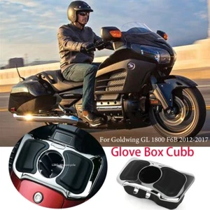 Guantera Cubby Caja de Almacenamiento con Portavasos Cromo para Honda Goldwing GL1800 2017 - Imagen 1 de 8