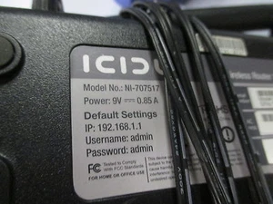 Icidu Wireless Router 150N NI-707517 Wireless, 802.11n, 150 Mbit/s INCL PSU - Photo 1/2