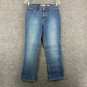 Old Navy Jeans Womens 8 Blue Low Rise Bootcut Stretch Ladies Vintage 90s Y2K - Picture 1 of 10
