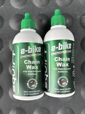 SQUIRT E-BIKE CHAIN DRY LUBE WAX 2 BOTTLES 4oz EA BRAND NEW NEVER USED WET/DRY - Image 1 of 4