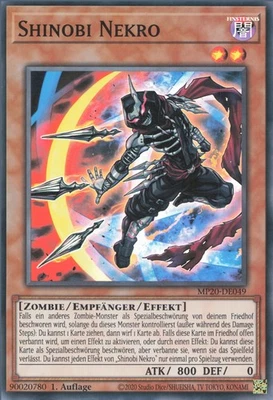 YuGiOh Shinobi Nekro MP20-DE049 Super Rare NM 1st - Bild 1 von 2