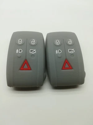 2*Cubierta de llave remota de silicona para Jaguar XF XFR XK XKR KR55WK49244 2007-2012 Foto 1 de 4