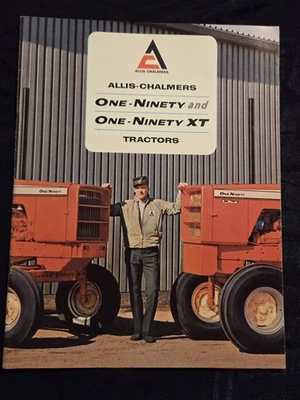 Folleto publicitario de tractor Allis-Chalmers One-Ninety 190 XT 1966 bonito  Foto 1 de 4