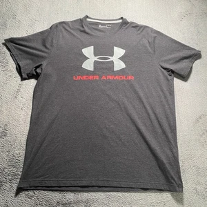 Under Armour T-Shirt Uomo XL Grigio Vestibilità Larga HeatGear Top Atletico Logo - Foto 1 di 10