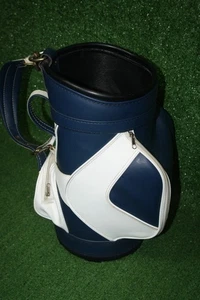 Medium 17" Den Caddy Golf Bag (2 Zipper Pocket) Blue & White - Picture 1 of 8