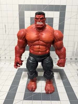 Impreso en 3D - PINTADO 1/12 Red Hulk Versión 2 Cabezas Esculpidas Marvel Legends Escala Foto 1 de 3