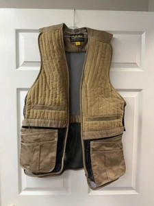 Cabela’s Targetmaster Shooting Vest Size: Men's Large Beige Full Zip - Picture 1 of 4