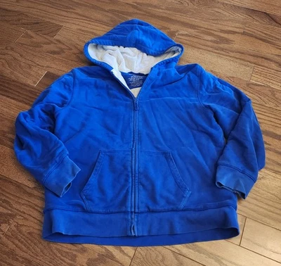 LL Bean Sudadera con Capucha Niños Grande XL Azul Sherpa Forrado Cremallera Completa Chaqueta Polar Cálida Foto 1 de 4