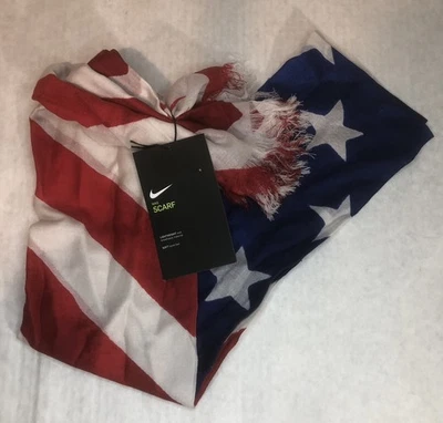 Cachecol de lã Nike Team USA Winter Olympics Victory estrelas e listras vermelho/branco/azul - Imagem 1 de 4