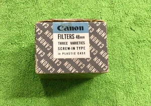 2 Vintage NOS Canon Skylight 1X Filter, 48mm, Screw in Type JAPAN - Picture 1 of 4