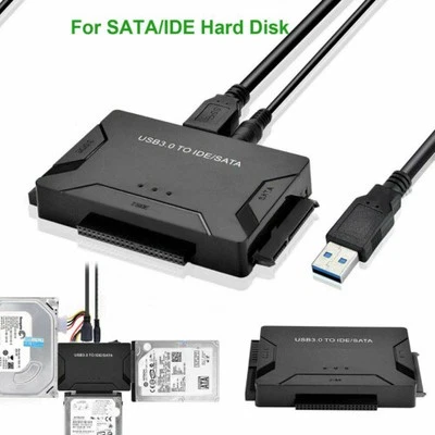 USB 3.0 zu IDE/SATA Konverter externe Festplatte Adapter Kabel - Bild 1 von 4
