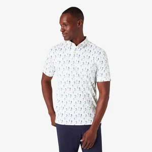 Mizzen + Main Halyard Performance Poloshirt M Besatz weiß einsame Kakteen $ 98 neu mit Etikett - Bild 1 von 8