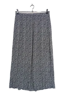 ICHI Falda de talle alto Mujeres Falda Talla EU 40 azul-blanco look casual - Imagen 1 de 5