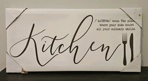 Kitchen Home Decor Canvas Print 15.5" x 7" - Picture 1 of 7