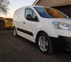 Black Stainless Steel Side Bars To Fit Citroen Berlingo 2019+ Side Steps Tubes - Picture 1 of 5
