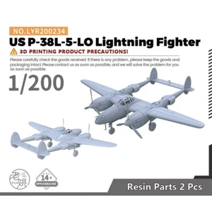 Yao's Studio LYR200234 1/200 Military Model Kit US P-38L-5-LO Lightning Fighter - Picture 1 of 4