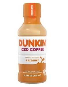 Brandneu offizieller Dunkin' Donuts Karamell süßer Geschmack Eiskaffee 13,7 fl oz - Bild 1 von 2